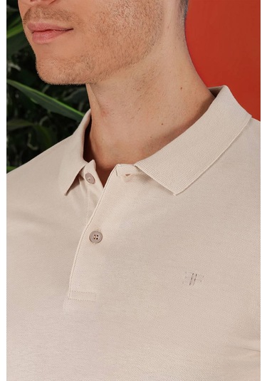 Ts 845 Bej Spor T-shirt Bej