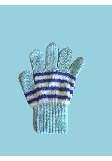 Kız Çocuk Eldiven Kırmızı 4-8 Yaş Su Yeşili