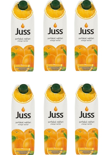 Juss Portakal Nektarı 1 Lt X 6 Adet