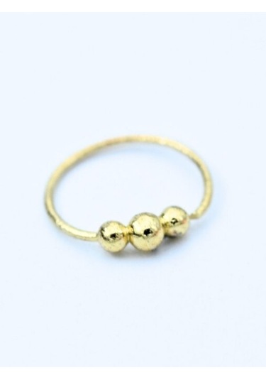 Tükkan Accessories Gold Üç Top Detay Hızma 925 Ayar Gümüş Hızma-hızma48 Gümüş