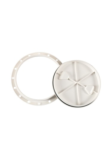 A5943 8 İnç Tekne / Yat Yuvarlak Güverte Kapağı Kapak Kılıfı Vidalı