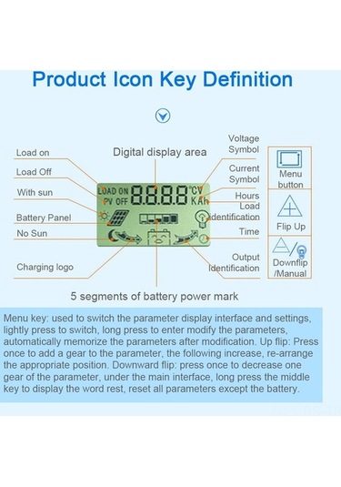 Pazly 50a Mppt Akıllı Şarj Regülatörü - 12/24v Güneş Paneli Cihazı, 4 Usb Çıkışlı, Lcd Ekranlı