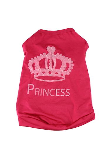 Köpek İçin Pembe Princess Sweat Tshirt Pet Kıyafeti