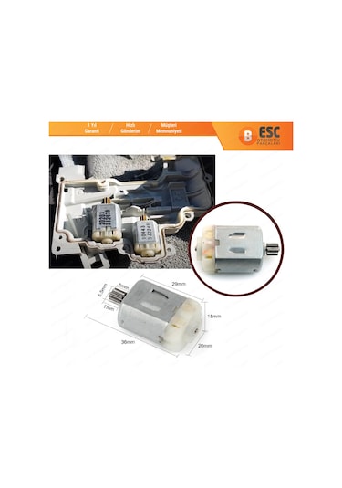 Audi Vw Skoda Porsche için Kapı Kilit Küçük Motor Dişli N11.1374