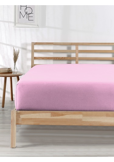 %100 Pamuklu Tek/çift Kişilik Lastikli Çarşaf Fitted Jersey Penye Çarşaf Pembe
