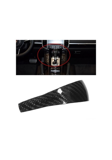 Reedark Porsche Cayenne 958 2011-17 İç Dekorasyonu: Karbon Fiber Vites Kolu Kapağı - Dayanıklı, Kolay Kurulum, Özel Görünüm Diğer