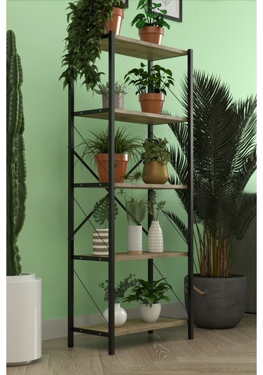 Modern, Şık Ve Dekoratif 5 Gözlü Raf