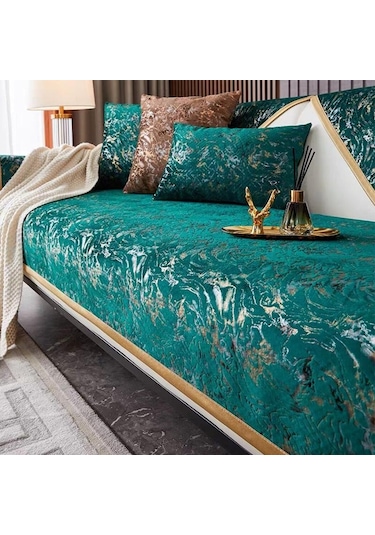 Yeşil 1pc Basit Ve Modern Işık Lüks Kanepe Minderi  Kaymaz Kanepe Örtüsü 90 70cm