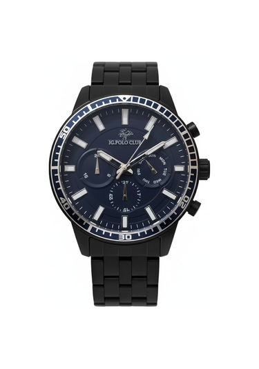 Jg. Polo Club Erkek Kol Saati Siyah Renk, Mavi Kadran - 013632a, 2 Yıl Garantili Siyah - Mavi Jg. Polo Club Erkek Kol Saati Siyah Renk, Mavi Kadran - 013632a, 2 Yıl Garantili Siyah - Mavi