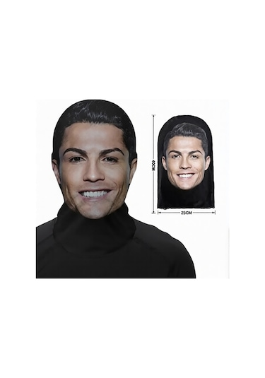 Cristiano Ronaldo 3 Boyutlu Nefes Alabilen Ünlü Maskesi
