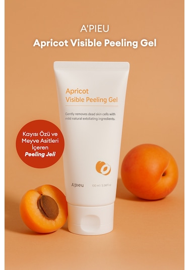 Kayısı Asidi Ve Meyve Özleri İçeren Peeling Jel A'pıeu Apricot Visible Peeling Gel