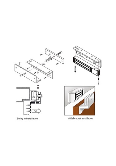 Sones Yh-180 Tek Kapılı Manyetik Kilit 180kg 180kg