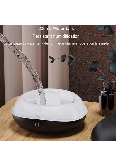 Dancemonkey Sd13 200 Ml Araba Usb Alev Aromaterapi Difüzör Ev Led Gece Lambası Sessiz Sis Nemlendirici Beyaz, Araba Ve Ev İçin Mükemmel