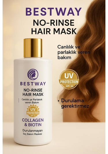 Bestway Kolajen Ve Biotin Durulanmayan Saç Maskesi