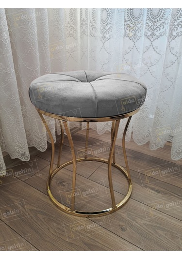 Kum Saati Dilimli Makyaj Pufu Gold Gri