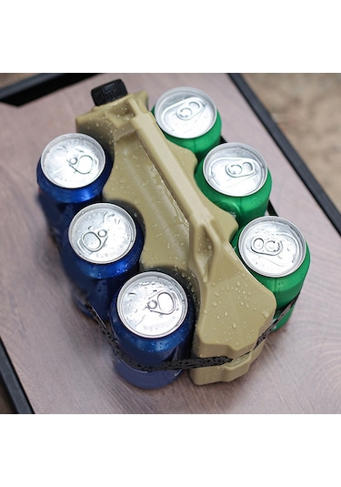 Vkemall Khaki Dışarıda Kullanıma Uygun Buz Kutusu - 1.6l Kapasite, İçecekleri Soğutmak İçin Taşınabilir Pe+kauçuk Buzluk Çok Renkli