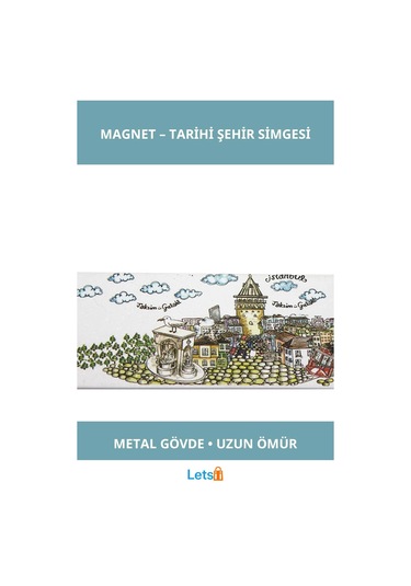 İstanbul Temalı Modern Metal Buzdolabı Magneti 1 Adet