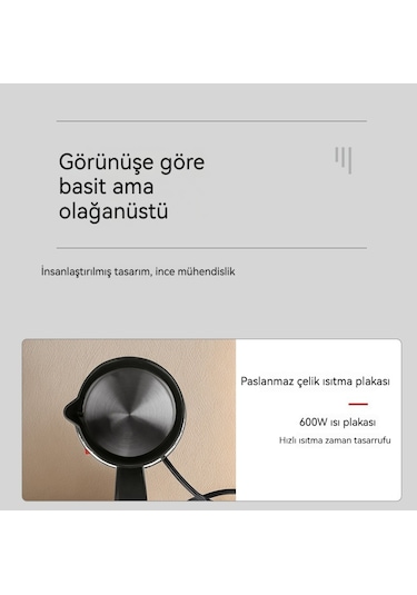 Elektrikli El Yapım Türk Kahvesi Makinesi-gri