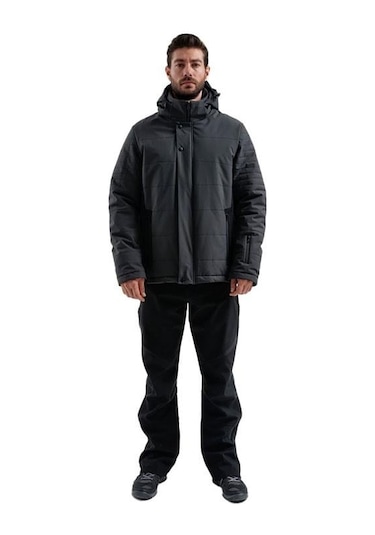 Exuma H Wınter Skı Jacket M Erkek Mont 2011164-067 Renkli Siyah