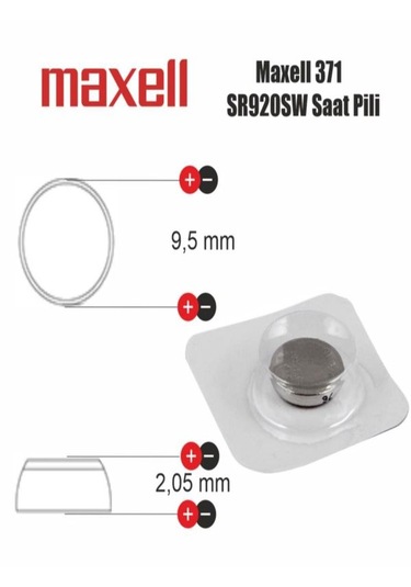 Maxell 371 Sr920w Saat Pili-2 Adet-