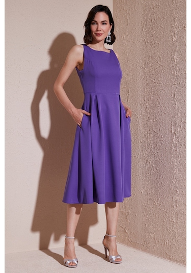Lela Bayan Elbise 6111963 Eflatun