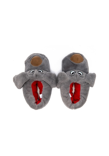 Karamel Kadın, Garson Boy Hayvanlı Panduf Gri 36/41 Gri