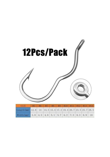 Novahub 12 Adet/paket Yüksek Karbon Çelik Otomatik Çevirme Olta Keskin Dikenli Olta Takımı Balıkçılık Kanca 10 10