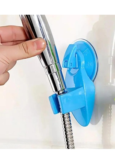 Skycity Mavi Plastik Süspansiyonlu Duş Başlığı Tutucusu - Konforlu Kullım, Kolay Kurulum, Açı Ve Yükseklik Ayarlamalı Mavi