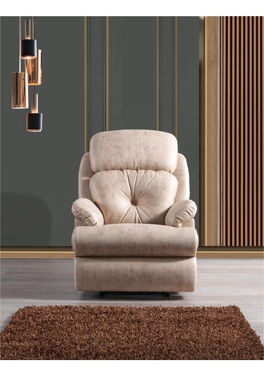 Pera Tv Koltuğu Koltuk Rehome Pera Berjer 85x97x110 Cm Krem