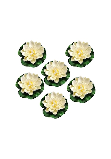 6 Paket Yüzen Çiçekler, Lotus Nilüfer, Yapay Nilüfer