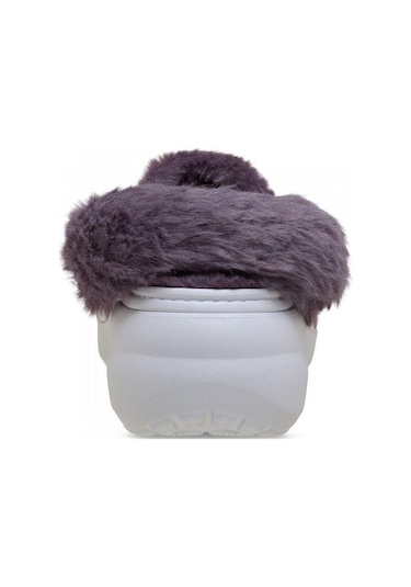 Crocs Classic Platform Fuzz Lined Clog Frosted Grape Terlik 212854-5bo Lila - Mor