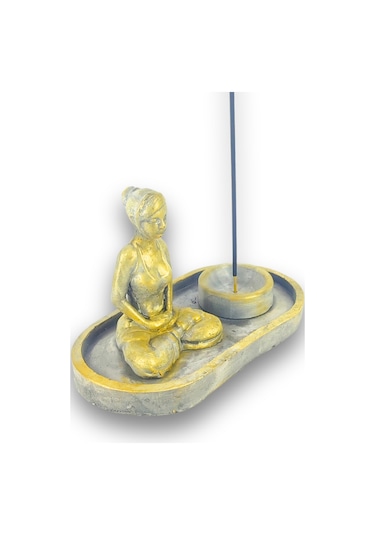Yogacı Kız Çubuk Tütsülük Ve Tealight Beyaz
