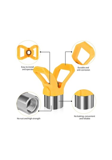 Ulzyvf Ucu Ucu Sprey Püskürtme Parçalı Nozulu İçin Havasız Havasız Boya Boya 5 Ul