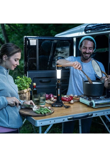 Worx Wx027.9 20volt 510 Lümen Çok Fonksiyonlu Led Fener Akü Dahil Değildir Fr Wx027.9