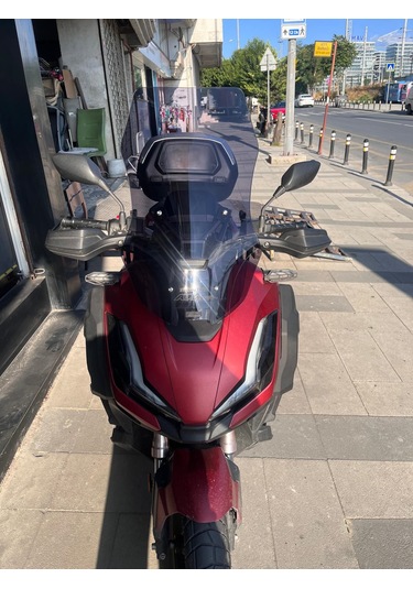 2023-25 Honda Adv 350 Uzun Ön Cam Koyu Füme Zeus 60 CM 4MM Adv350