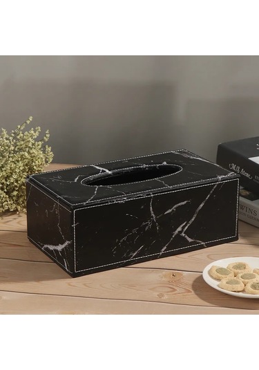 C-modern Mermer Dikdörtgen Suni Deri Doku Kutusu Peçete Tuvalet Kağıdı Tutucu Kılıf Dağıtıcı Ev Dekorasyon