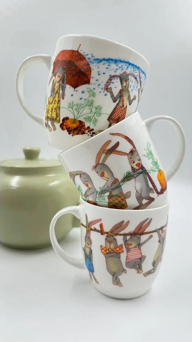 Priority. Porselen Çay Kupası Tavşanlar Derinne 1 Adet 7338326 Turuncu