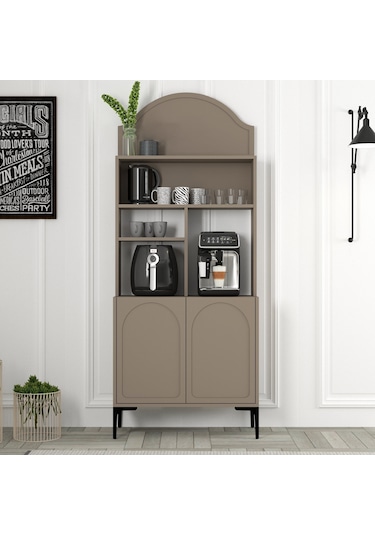 Lyon Kahve Köşesi 80cm - Atlas / Siyah