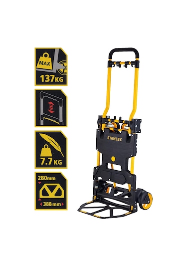 Stanley Ft585 70/137Kg Çok Fonksiyonlu Katlanır El Arabası