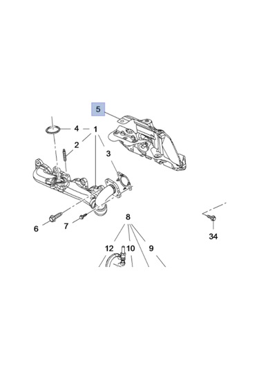 Opel İnsignia 1.6 Dizel Motor Egzos Manifolt Contası Elring Marka Elr-894.772