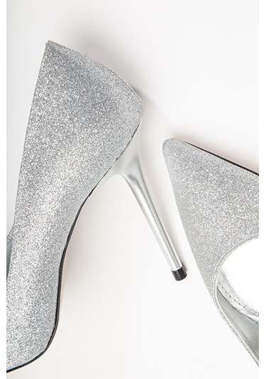 Gümüş Özel Tasarım Stiletto GÜMÜŞ