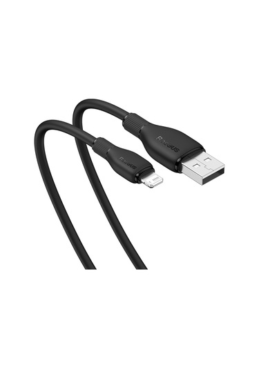 Baseus Pudding Serisi 2.4a Usb - 8 Pin Hızlı Şarj Veri Kablosu, Uzunluk:2m