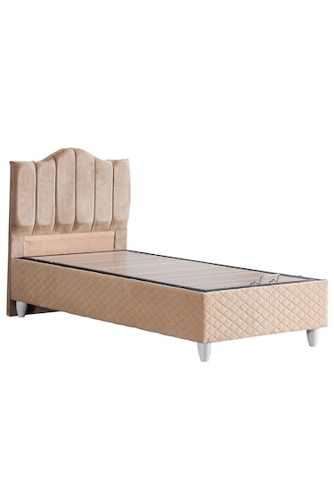 Trend İkili Set, Trend Tek Kişilik Baza Başlık Seti Bej 100 x 200