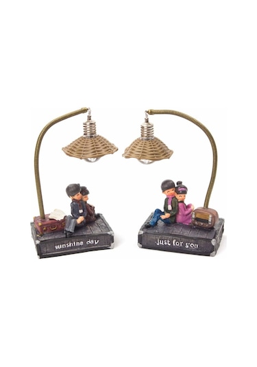 Just For You Sonsuz Aşk Işıklı Çift Biblosu - Romantik Ve Dekoratif Hediye