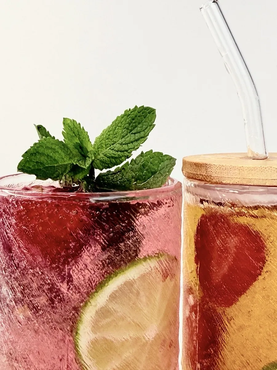 Conflate Pipetli Ve Kapaklı Bardak Seti 2 320 Ml 418735149 Beyaz