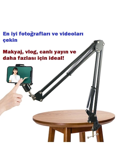 Venaliastore Dim Led Halka Işık Telefon Tutuculu
