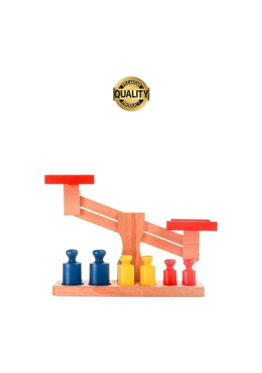Premium Ahşap Eğitici Öğretici Motor Beceri Ve Zeka Geliştiren Çocuk Oyunu Oyuncak Seti Terazi