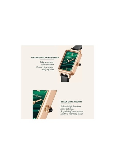 Novahub Yeşil Kadın Saatler Moda Lüks Kuvars Su Geçirmez Elbise Saati Bayanlar İçin Yeşil