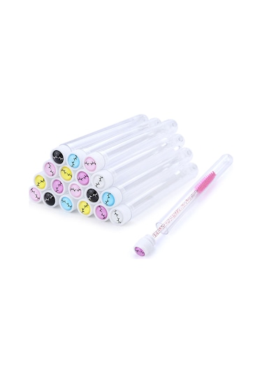 Gajeena Parlak Kristal Saplı Makyaj Fırçası - Kirpik Ve Kaş Şekillendirme İçin Nylon Uçlu