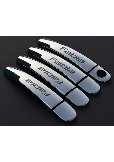 Skoda Fabia Krom Kapı Kolu 2000-2007 4 Kapı Paslanmaz Çelik N11.1137